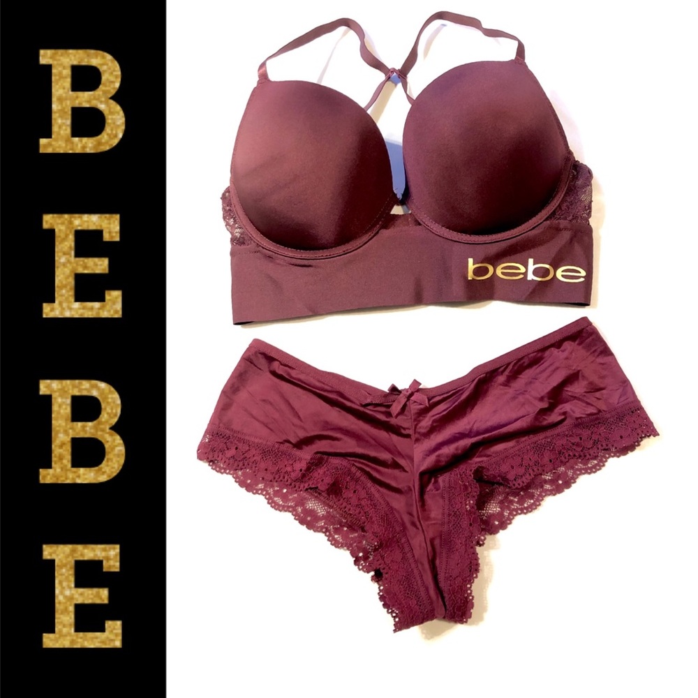 Bebe Push Up Bra & VS Cheeky Sz small